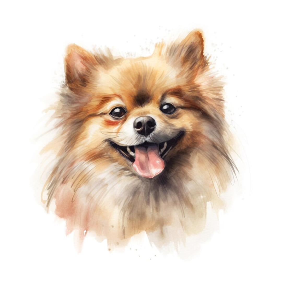 Placa Lulu da Pomerânia e Spitz - Várias