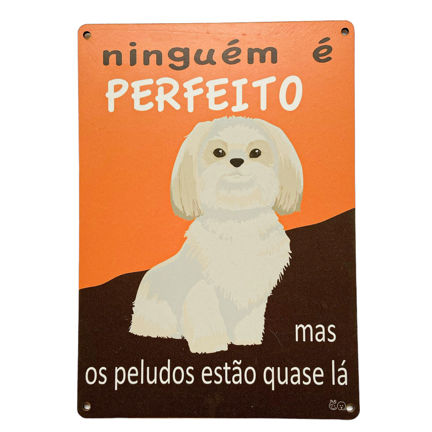 Placa Ninguém É Perfeito