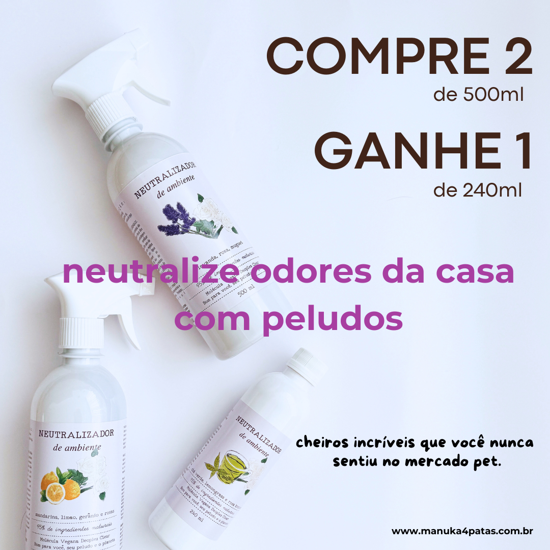 Kit Compre 2 Neutralizadores de 500ml ganhe 1 de 240ml
