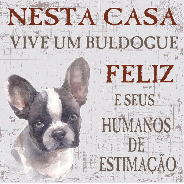 Placa Buldogue Francês - Várias