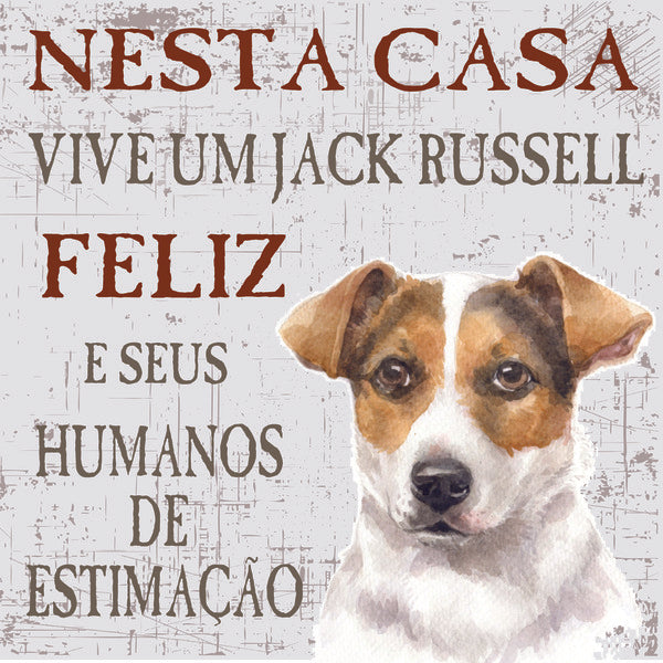 Placa Jack Russell - Várias