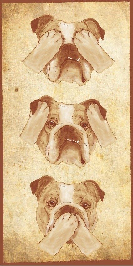 Placa Buldogue Inglês - Várias