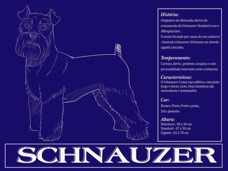 Placa  Schnauzer- Várias