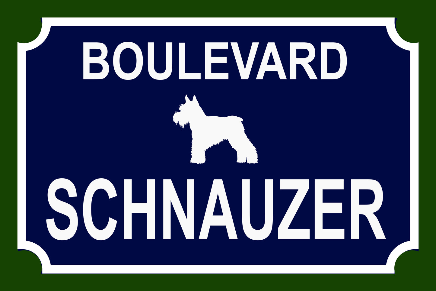Placa  Schnauzer- Várias