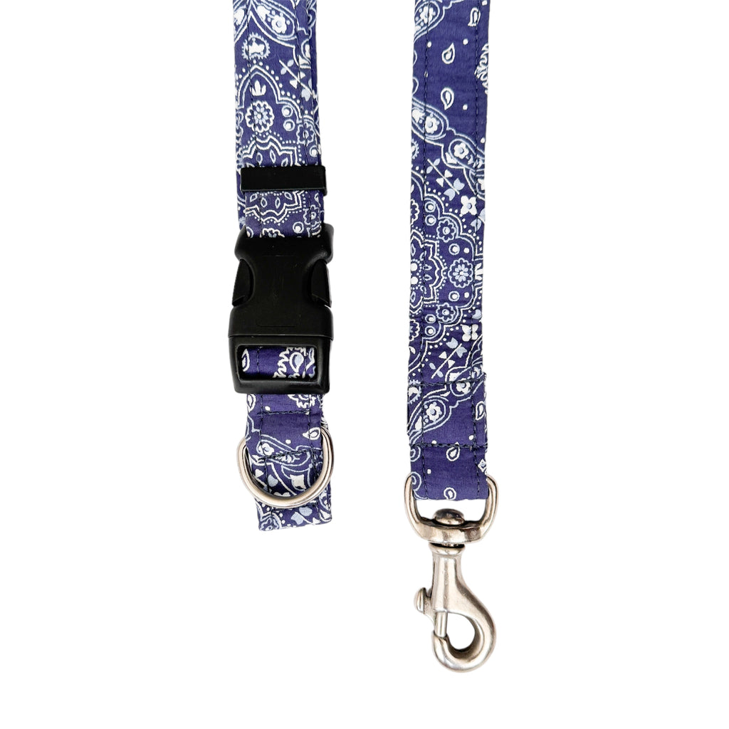 Conjunto Coleira e Guia Personalizada de Bandana