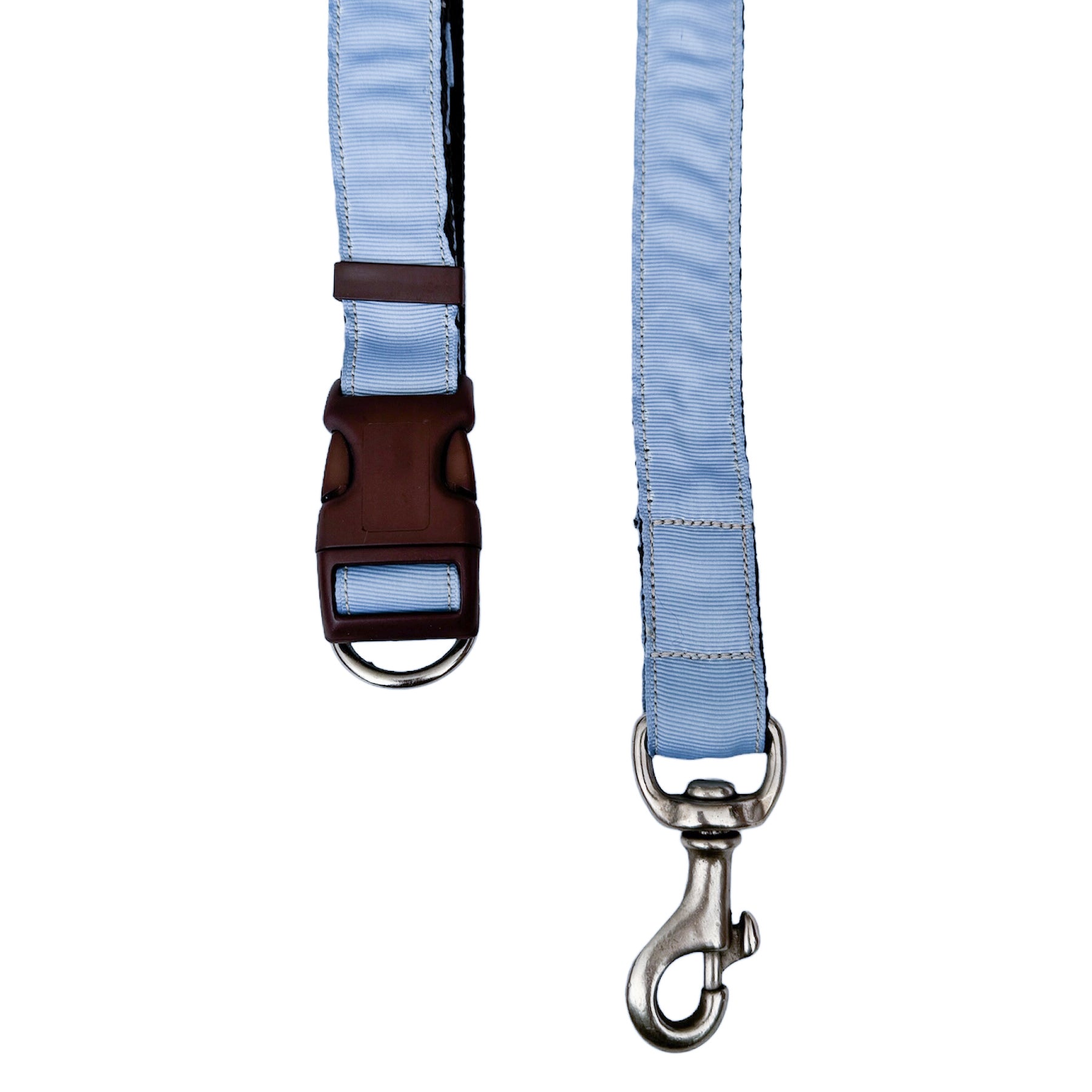 Conjunto Coleira e Guia Personalizada Azul Bebê