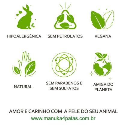 Kit Baunilha com óleo de argan Banho a Seco e Hidratação - Pelos Longos