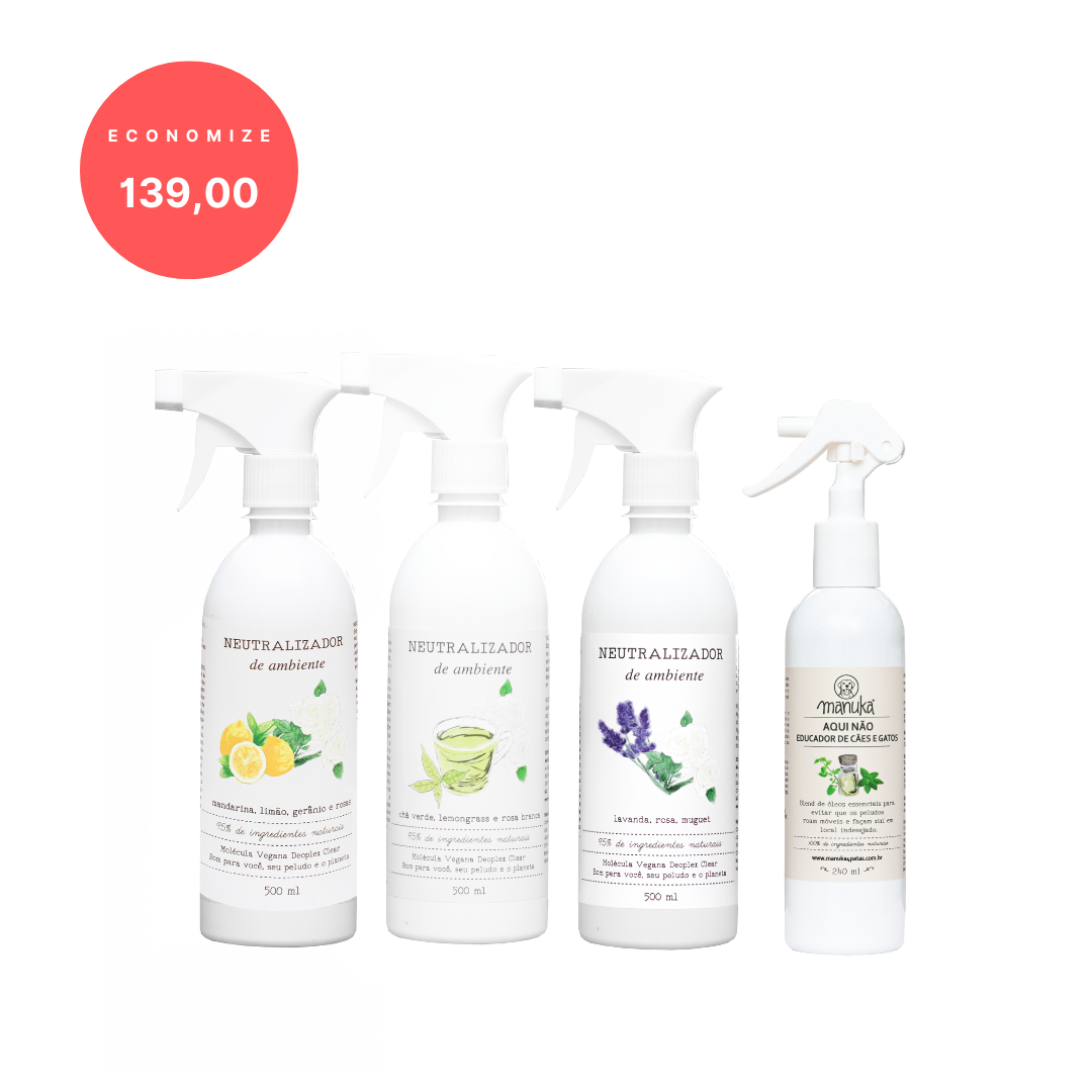 KIT NEUTRALIZADOR DE ODORES | Lavanda, Figo e Limão Siciliano