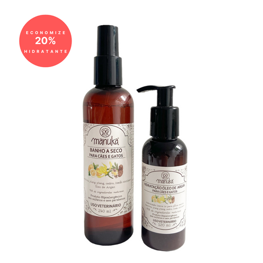 KIT BAUNILHA| Banho a Seco e Hidratação Argan