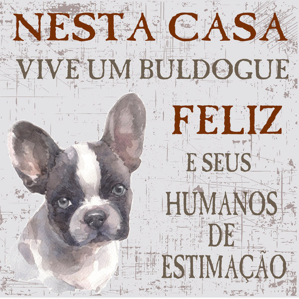Placa Buldogue Francês - Várias