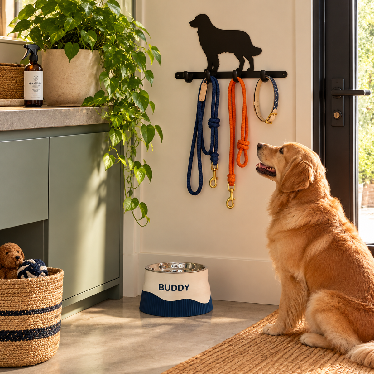 Porta Coleiras Golden Retriever