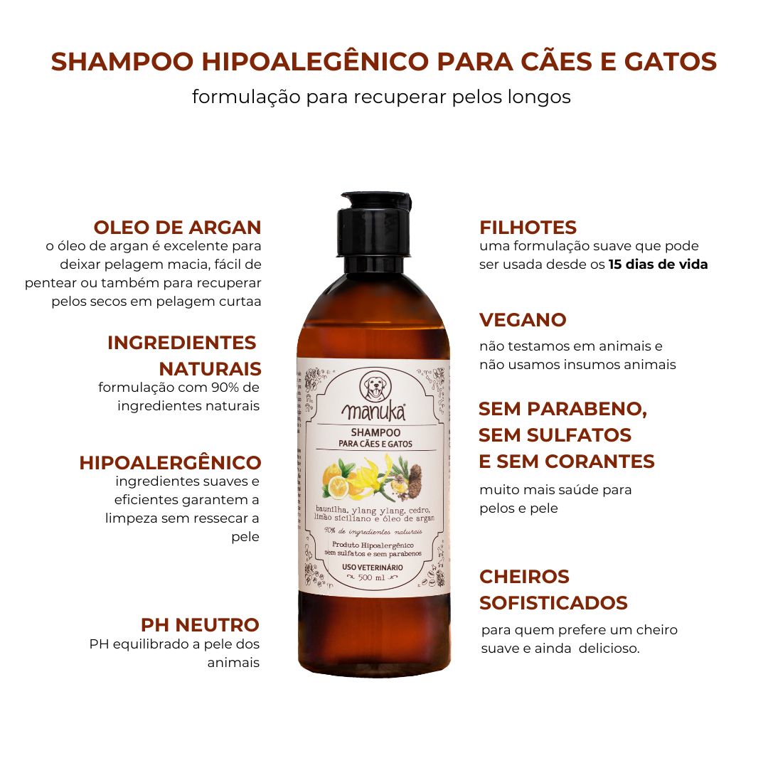 SHAMPOO BAUNILHA | Pelos Longos